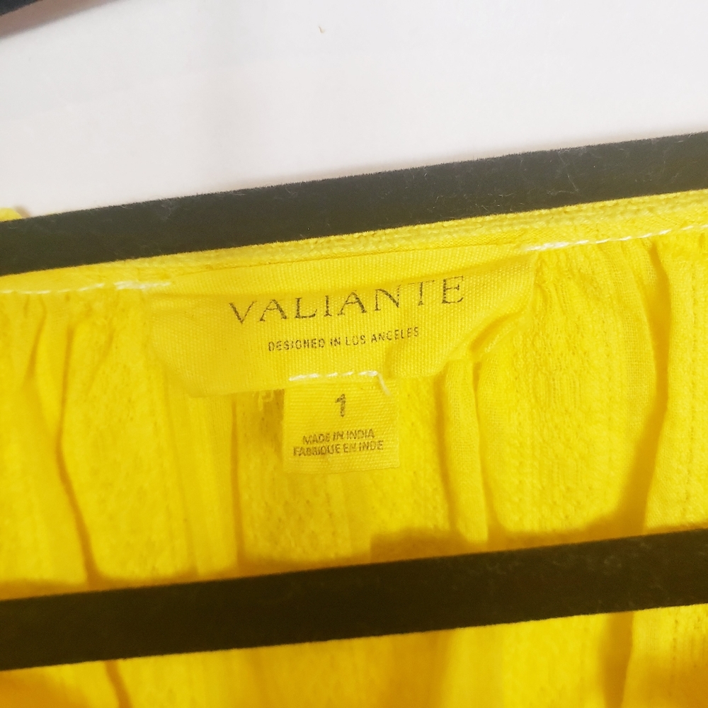 Valiante yellow blouse size 1 - Picture 5 of 7